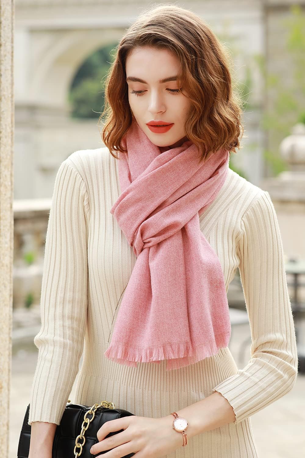 RIIQIICHY Scarfs for Women Pashmina Shawl Wraps for Evening Dresses Women Scarf for Wedding Large Winter Scarves - Image 6