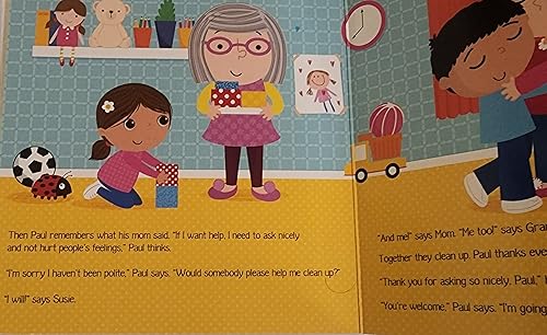 Miniatura 5 de Libros de tablero de buenos modales para niños Jalen hace una amiga, Felicia aprende a perdonar, Paul aprende a ser educado, Shelly aprende a