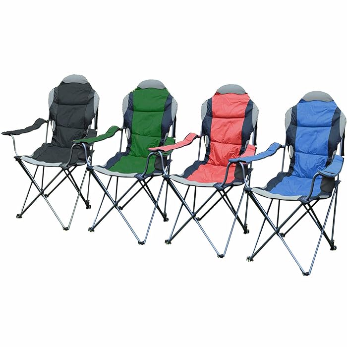 Buy Faboer Folding Camping Deluxe Chairs Heavy Duty Luxury Padded with