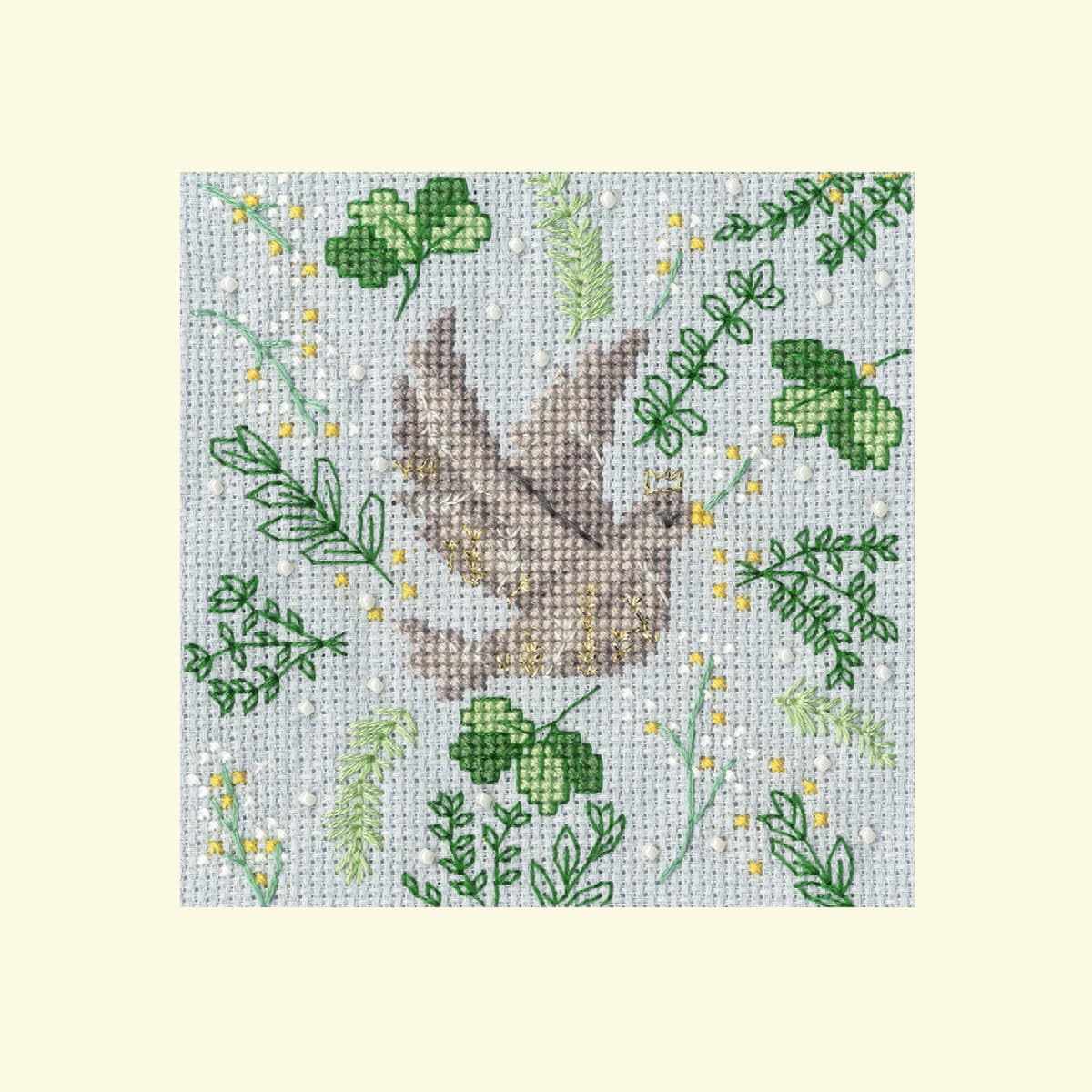Bothy Threads Blue Cross Stitch Kit - Scandi Dove