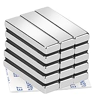 Vista 9 de TRYMAG - 25 paquetes de barras de imanes de neodimio resistentes de 60x10x3mm, tiras magnéticas fuertes de tierras raras con adhesivo de doble cara