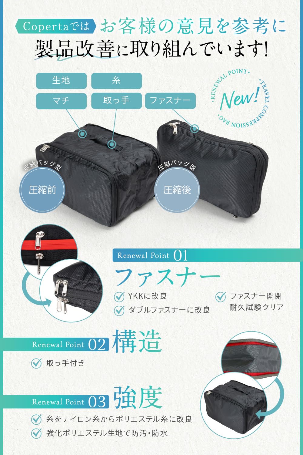 Amazon.co.jp: 【CAの97％が選んだ】 圧縮袋 旅行 旅行用圧縮袋