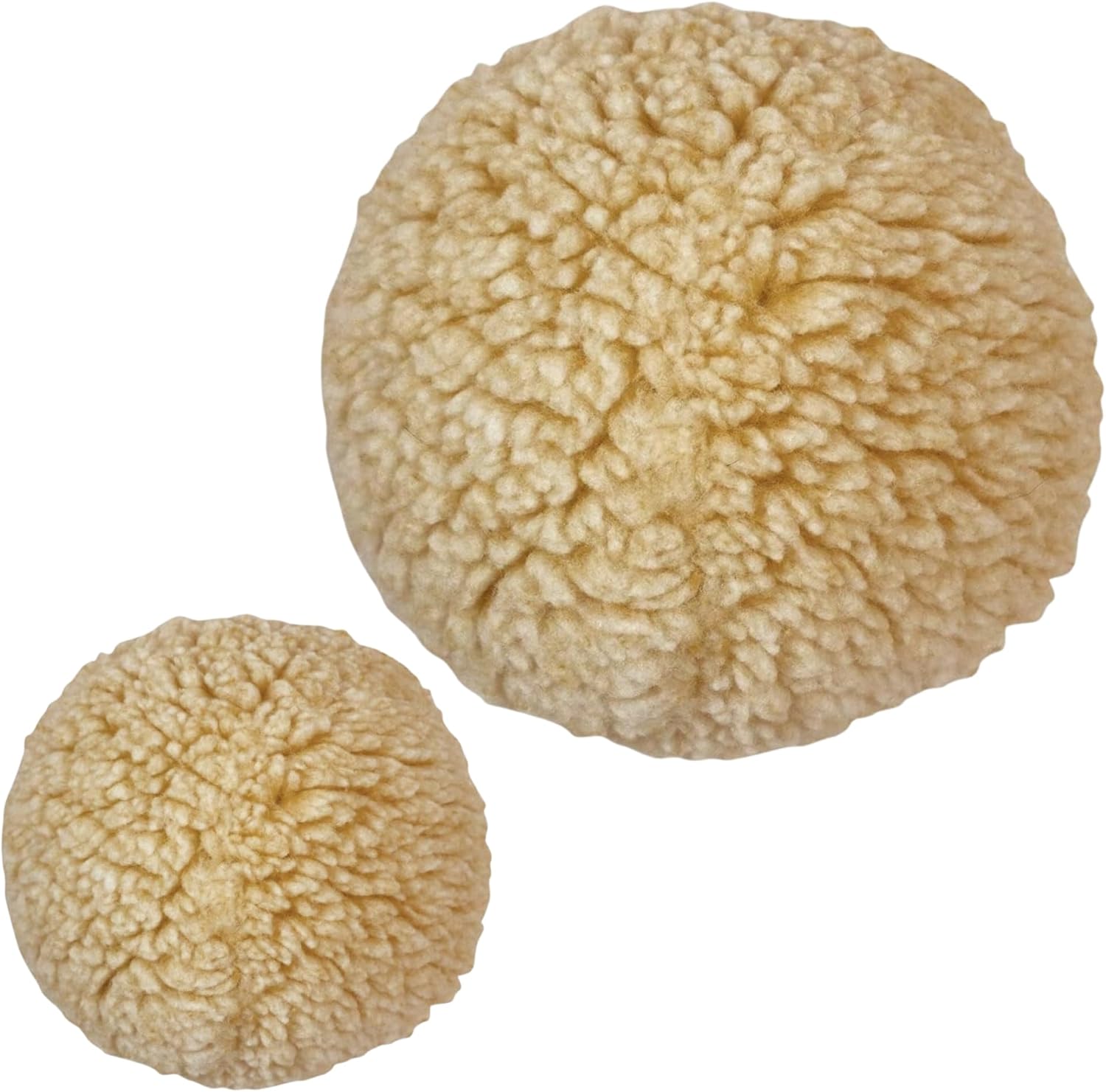 HuggleHounds Plush Ball Dog Toys - Fuzzy Round Ball Dog Toy with Soft Fleece, Durable Stuffed Plush for Small and Large Breeds - 4" & 8" HuggleFleece, Small & Large