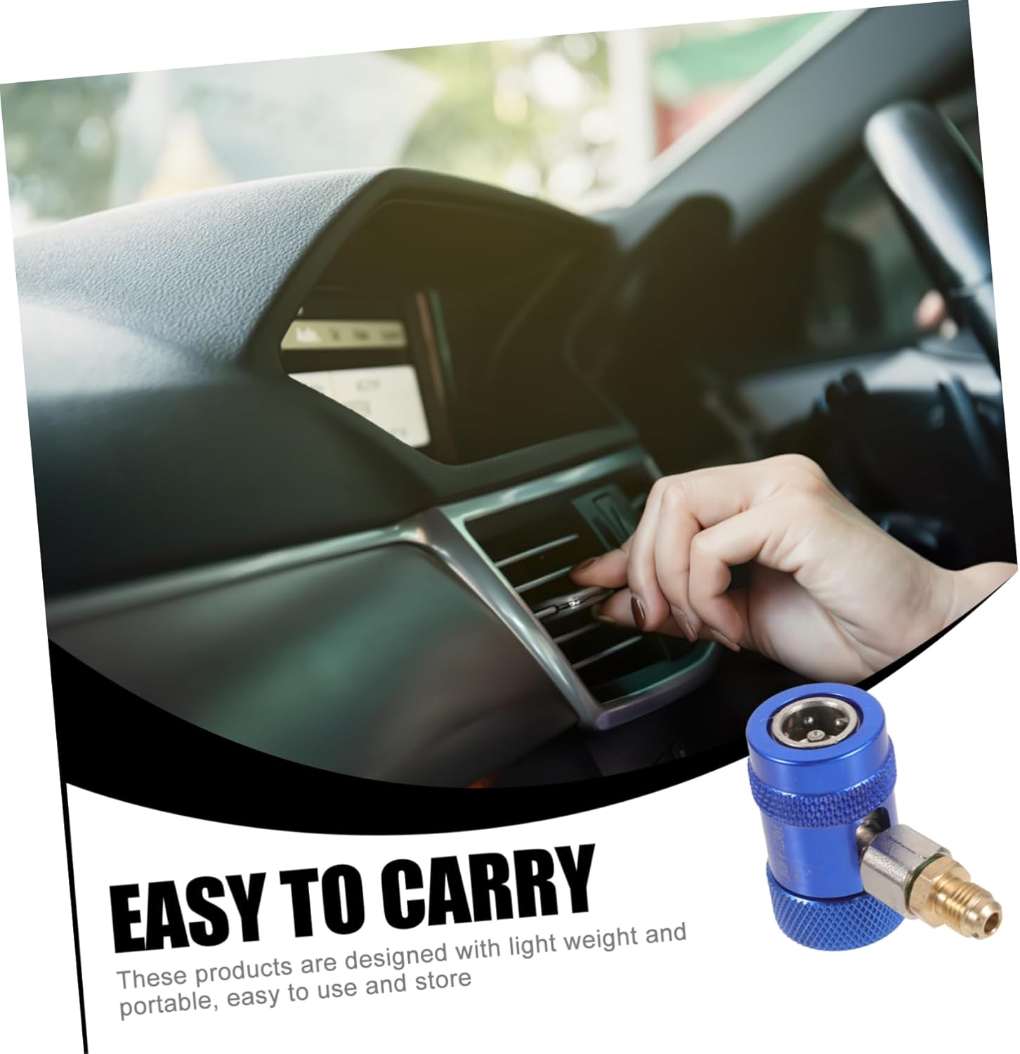 Luxshiny 4pcs Car Adapter Fittings Adjustable and Connectors for Air and Couplers