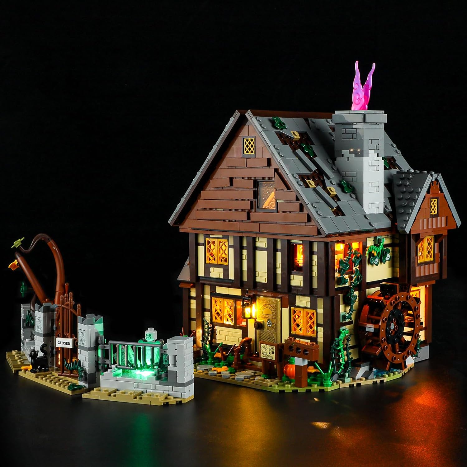 GEAMENT LED Light Kit Compatible with Lego Hocus Pocus The Sanderson Sisters' Cottage - Lighting Set for Ideas 21341 (Model Set Not Included)