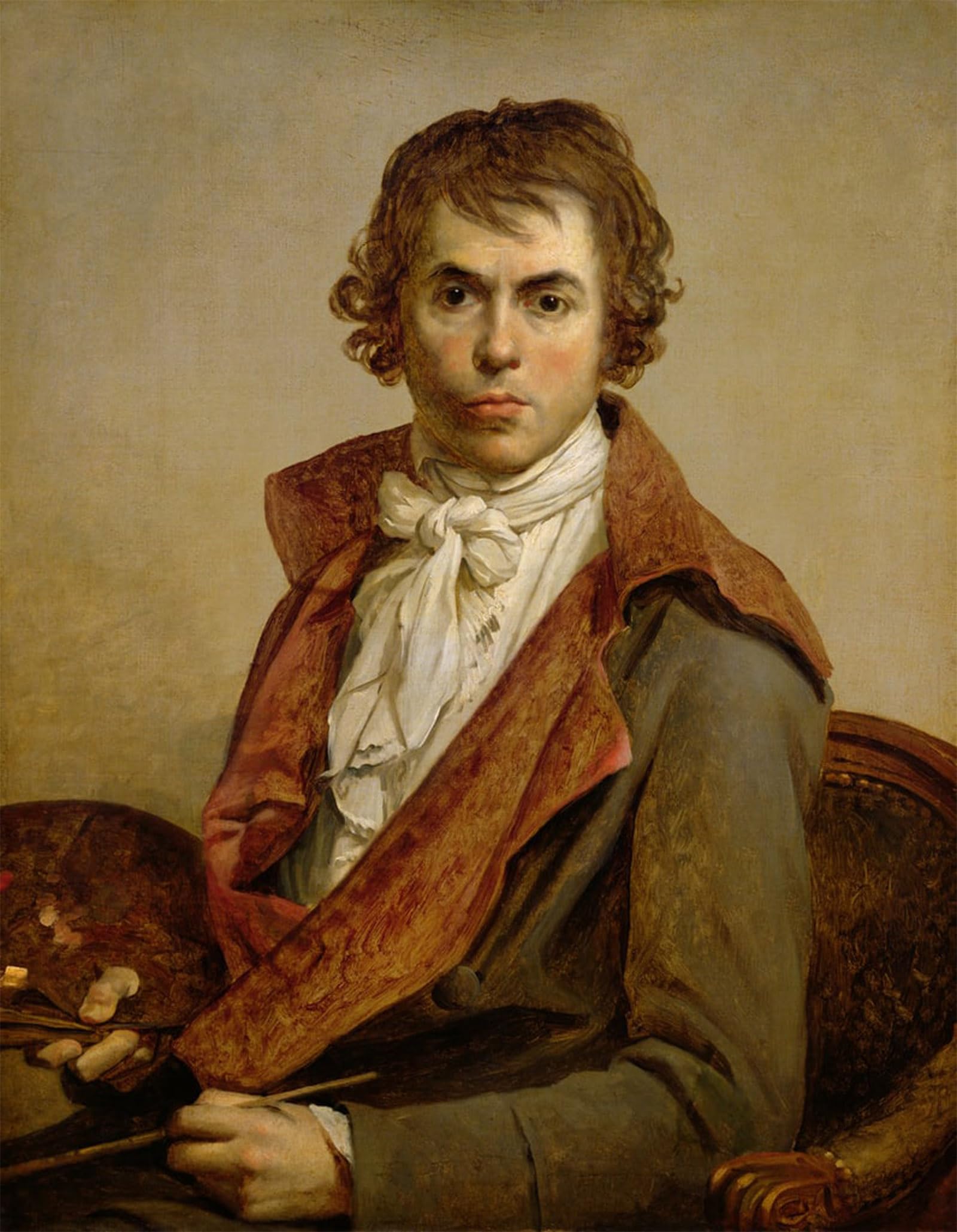 POSTERIIk Famous Print Pop Art Wall Art Graffiti Self Portrait by Jacques Louis David Art Prints for Home Decor 60x90cm