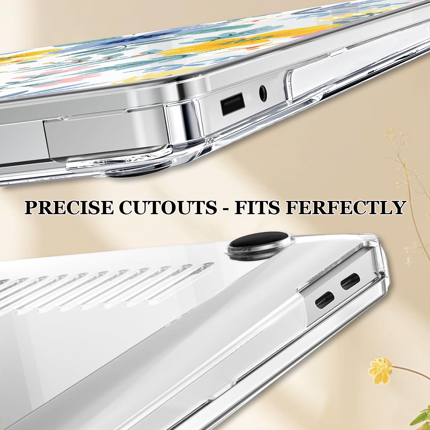 Case Compatible with 13 inch Microsoft Surface Laptop 2025 Copilot+PC (Model 2095), Printed Pattern Plastic Hard Shell Case for Microsoft Surface Laptop 13-inch 2025, Flowers L213 - Image 5