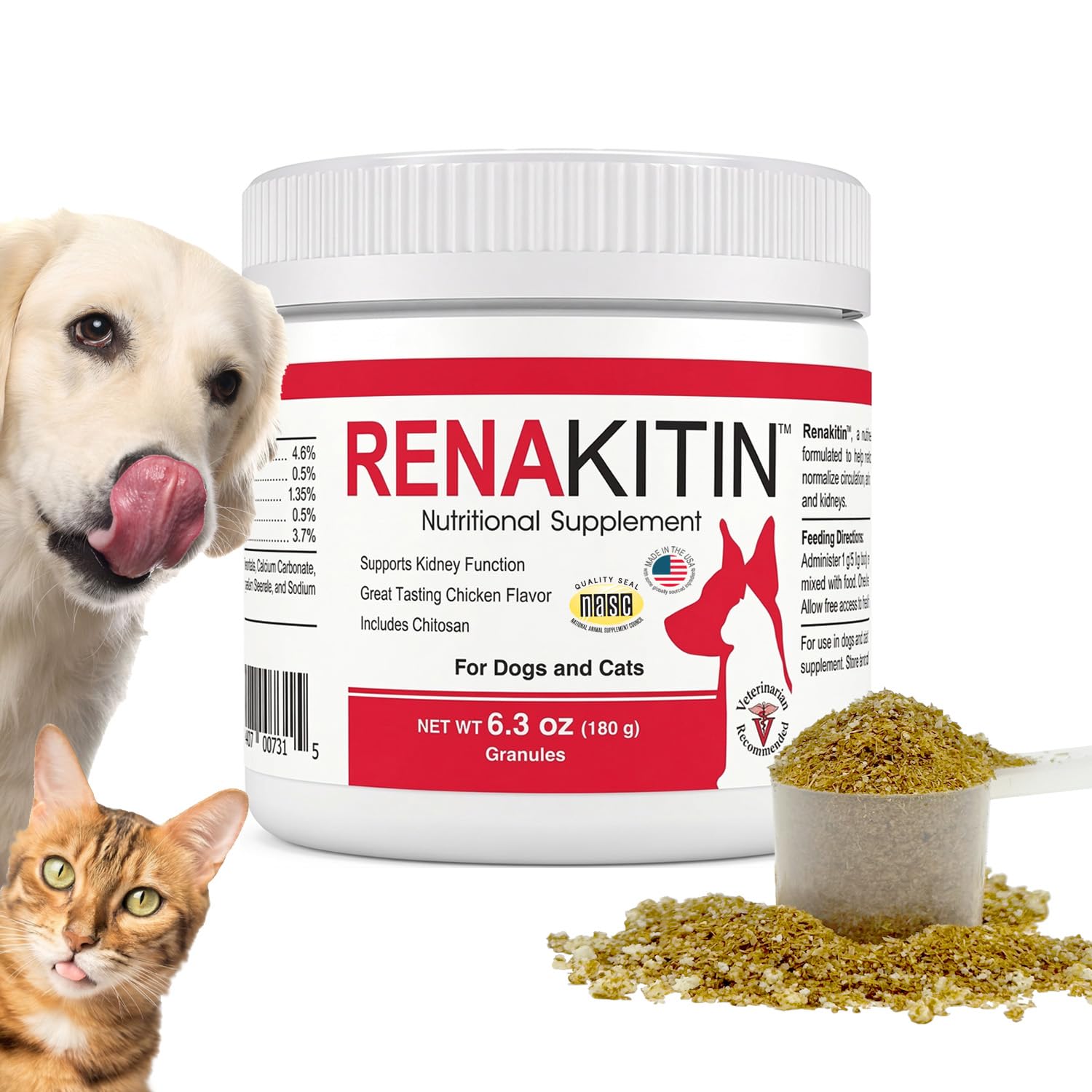 Amazon.com : Renakitin Kidney Support Supplement for Dogs & Cats