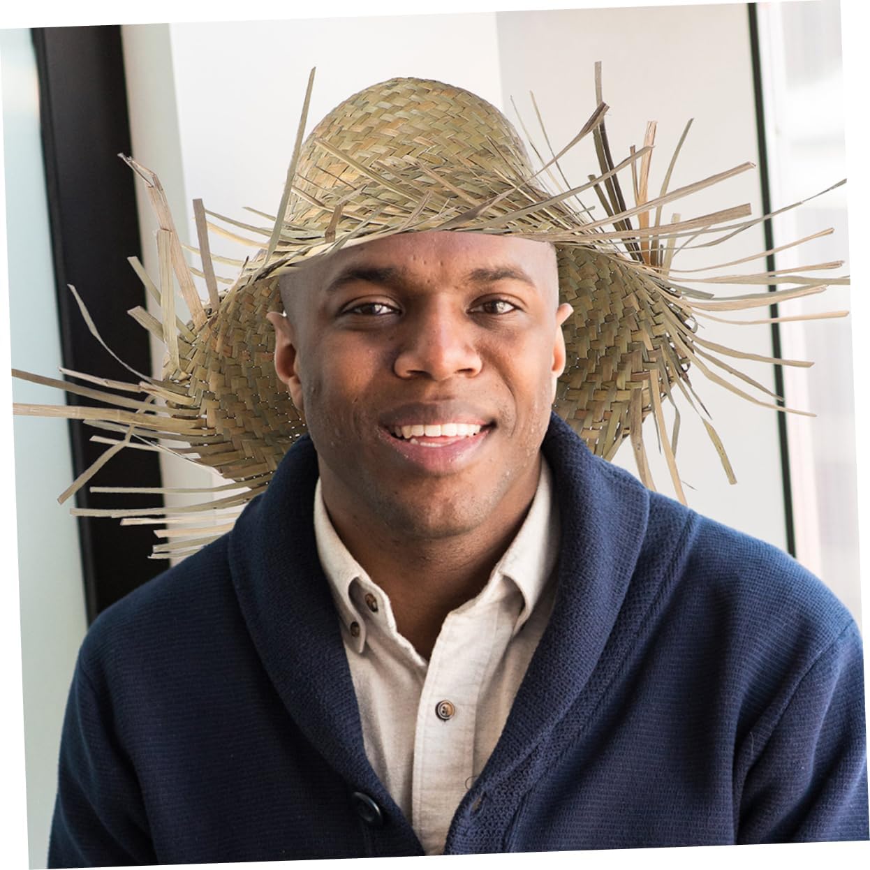ORFOFE 2 Pcs Straw Hats: Hawaiian Style Woven Sun Hats for Outdoor Activities/Beach Parties/Mexican Themed Events - Breathable Vacation Accessories Light Green