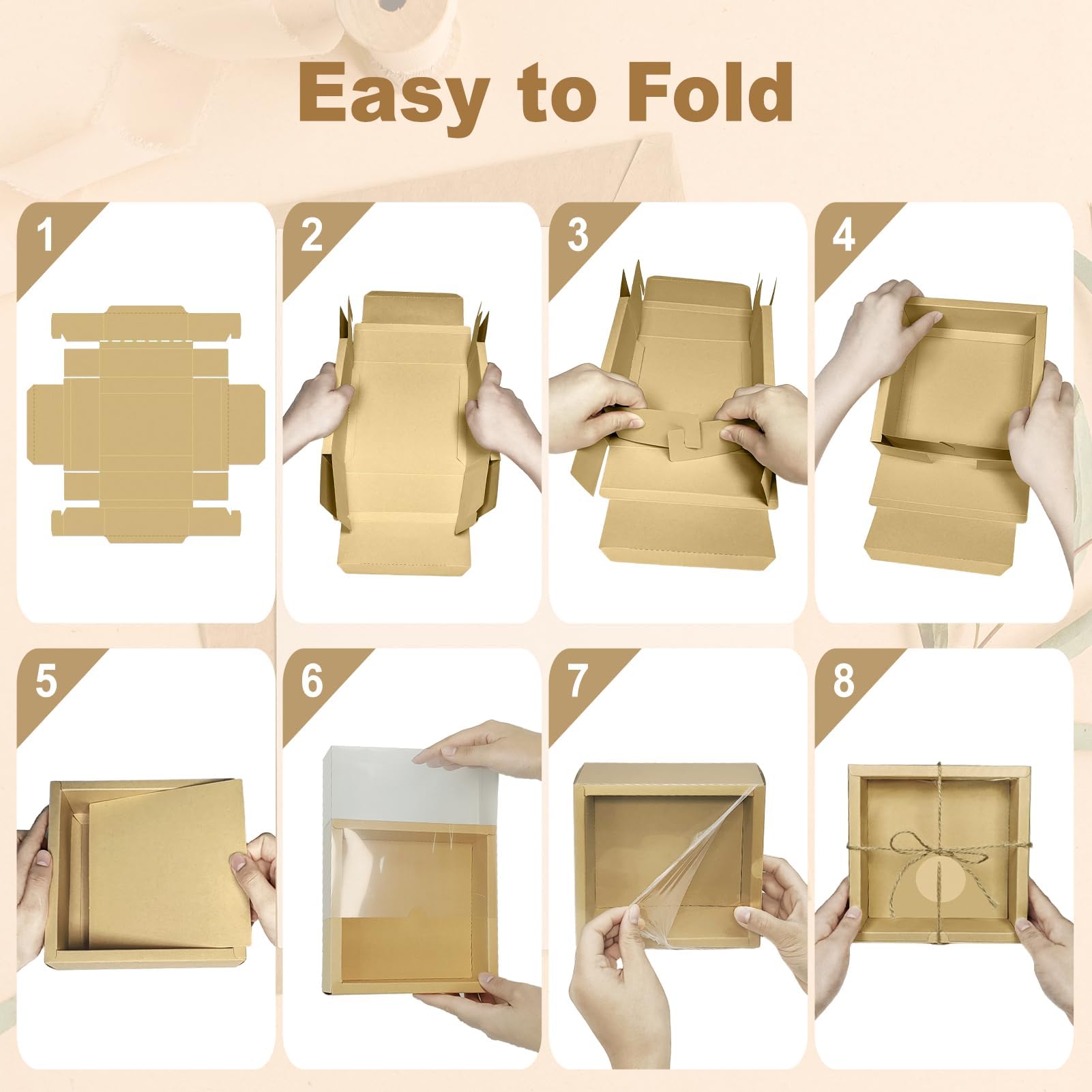 30 Kraftpapier-Karton-Boxen-Kits, Innenmaße 14 x 14 x 5 cm, hausgemachte Seifenbox mit Bast-Füllung, Blanko-Etiketten und Jute-Schnur, kleine Geschenkboxen für Schmuck, Süßigkeiten, Verpackungen