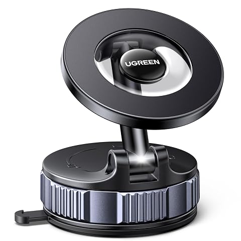 UGREEN Car Phone Mount for MagSafe 22xN52 80 LBS 3600gf Magnetic Phone Holder Vacuum Suction with 360 Rotatable