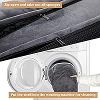 Vista 194 de Comfort Expression - Cama ortopédica para perros extragrandes, 53 x 42 pulgadas, cama impermeable y de apoyo de espuma con cojines removibles