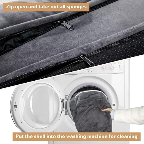 Miniatura 194 de Comfort Expression - Cama ortopédica para perros extragrandes, 53 x 42 pulgadas, cama impermeable y de apoyo de espuma con cojines removibles, con