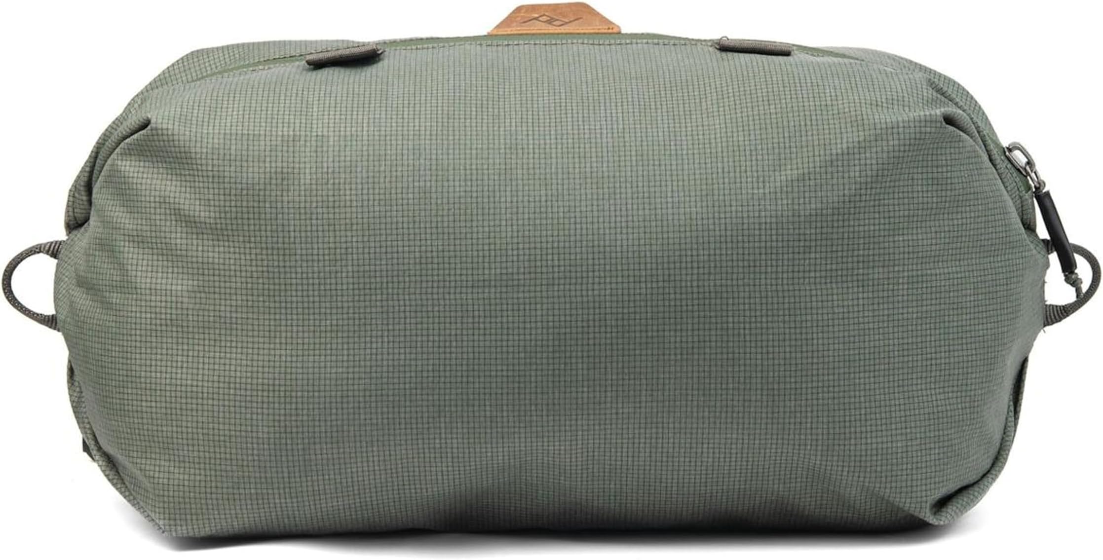 Shoe Pouch, Sage, Ultralight Travel Organizer Bag for Shoes or Other Items, Weatherproof Shell, Packs into Itself, Fits 1โ2 Pairs of Shoes, Works with Peak Design Travel Bags