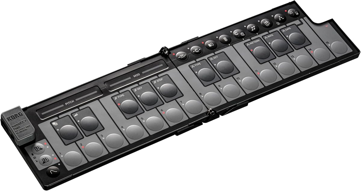 nanoKEY Fold - 25-Key Foldable MIDI Keyboard Controller - Black
