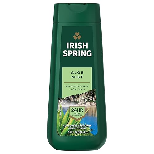 Irish Spring Jabón corporal para hombre, aloe vera – 18 onzas (paquete de 6)