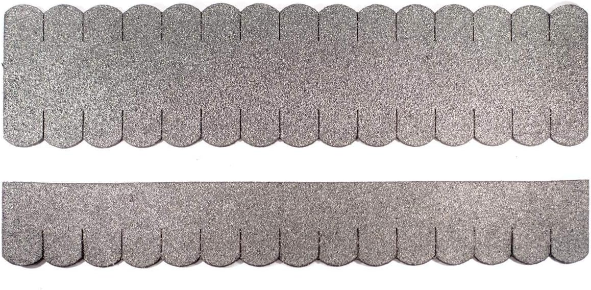 Martinshof Rothenburg Diakoniewerk Mini Roof Shingles Beaver Tail Set Small 49.5x7cm Grey 60"