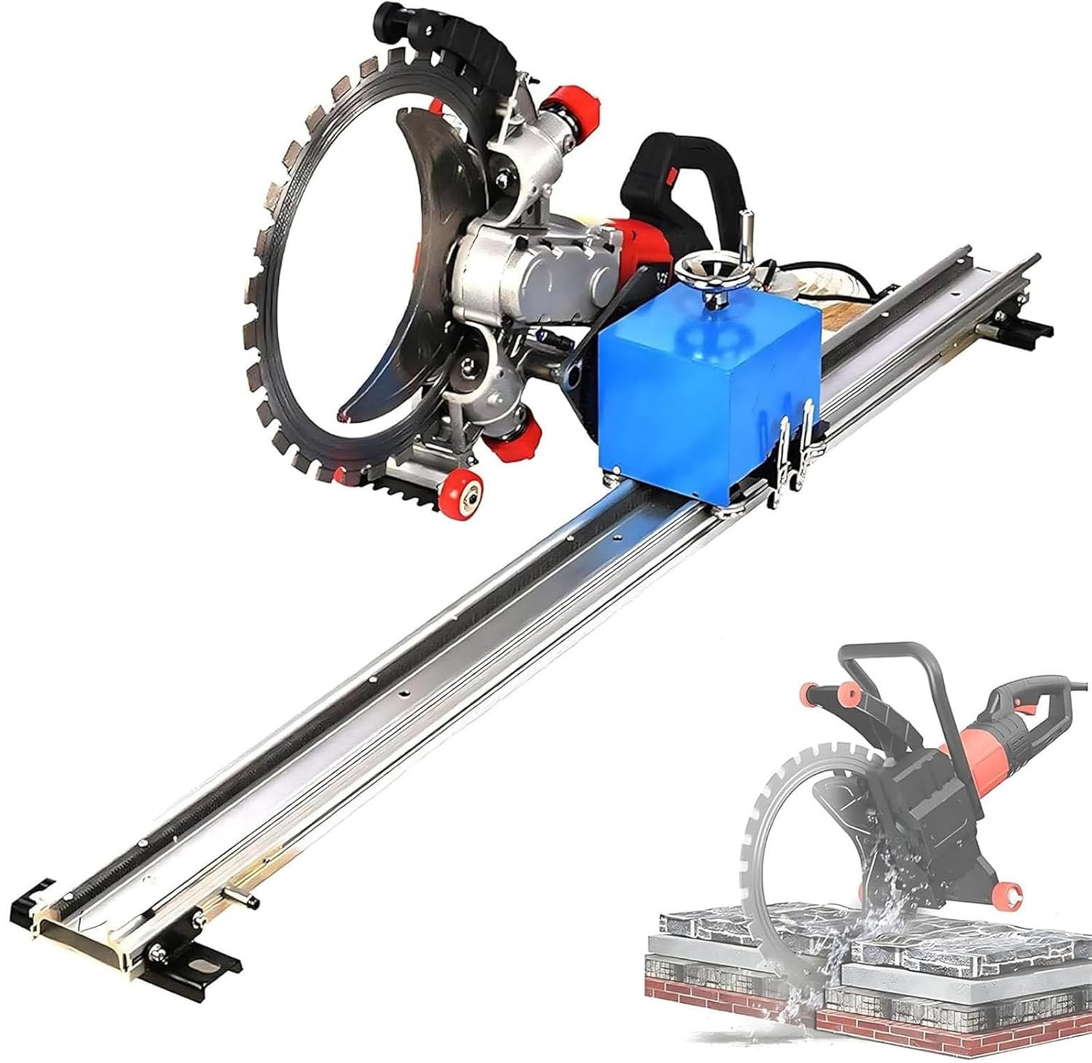 Guía Profesional Para Sierra Circular De Precisión: Guía Para Sierra De Corte De Hormigón Anular, Riel Lineal De 50 W Con Corte Automático, Para Hormigón, Baldosas Cerámicas, Paredes Y Suelos 1.5m