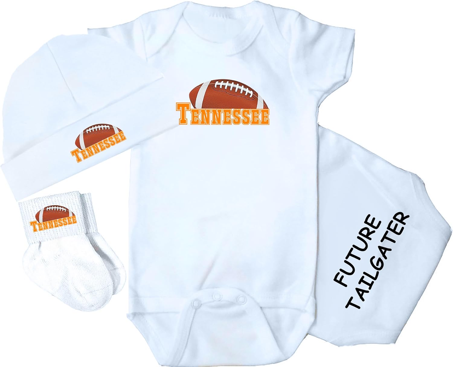 3 Piece Baby Clothing Set for Tennessee Football Fans