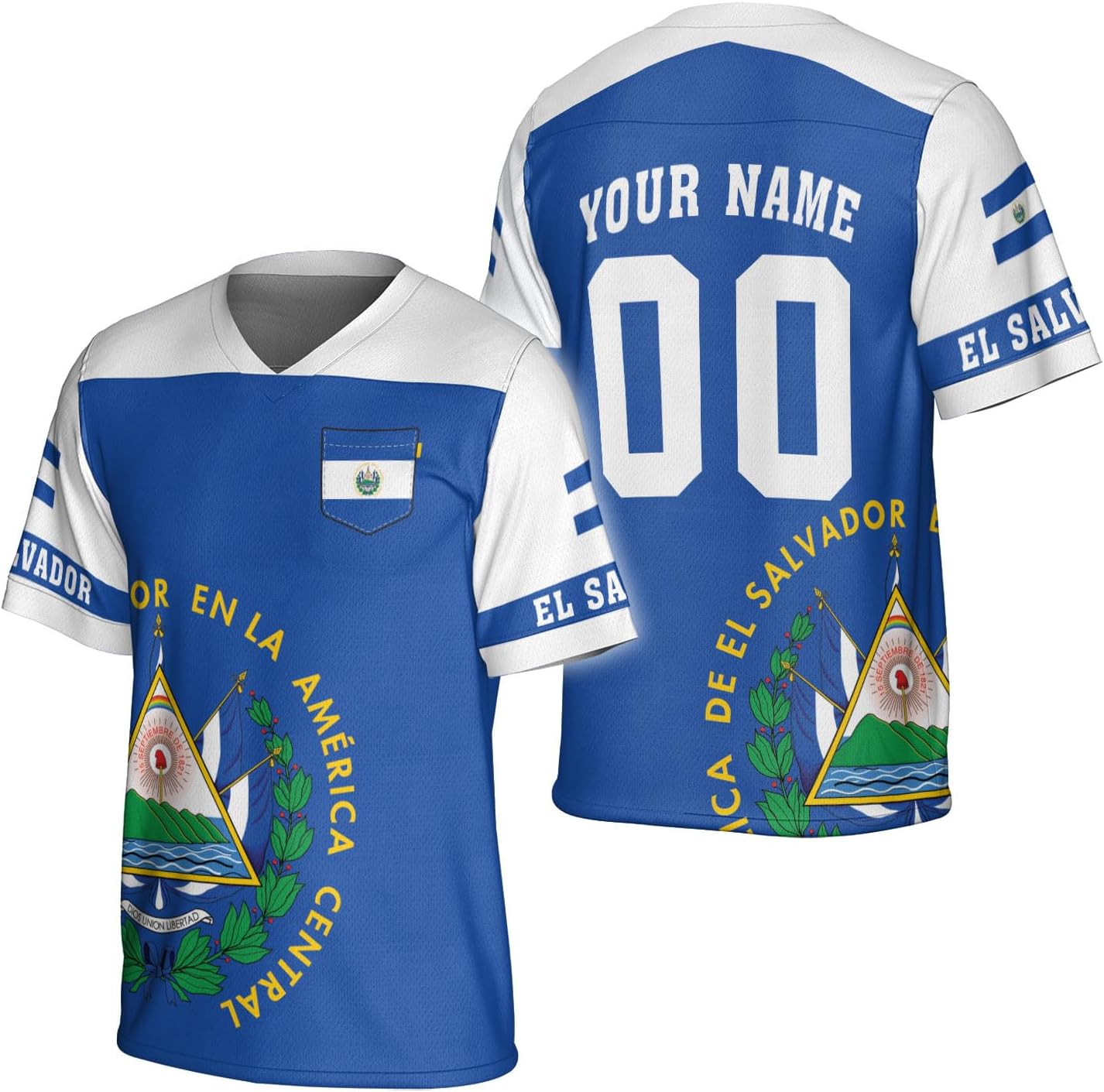 Personalized El Salvador Football Jersey El Salvador Jersey El Salvador Soccer Jersey for Men El Salvador Shirts 3D