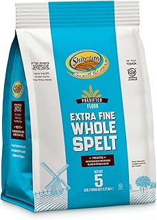 Shibolim Extra Fine Whole Spelt Flour, 80oz (5lb Bag) | Triple Sifted Flour | 100% Whole Grain | Certified Kosher
