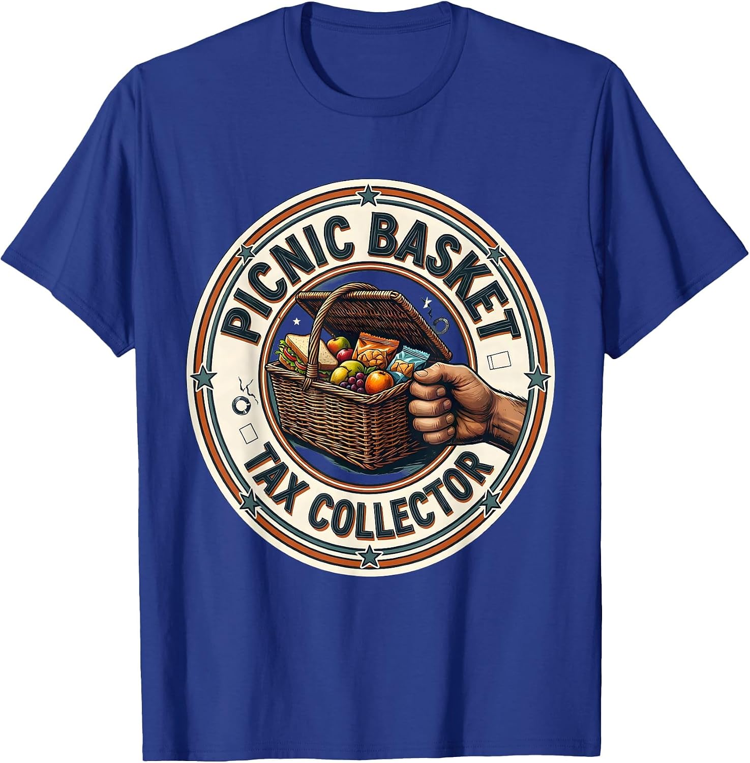 Picnic Basket Tax Collector Funny Dad Tax Food-Inspection T-Shirt image 4