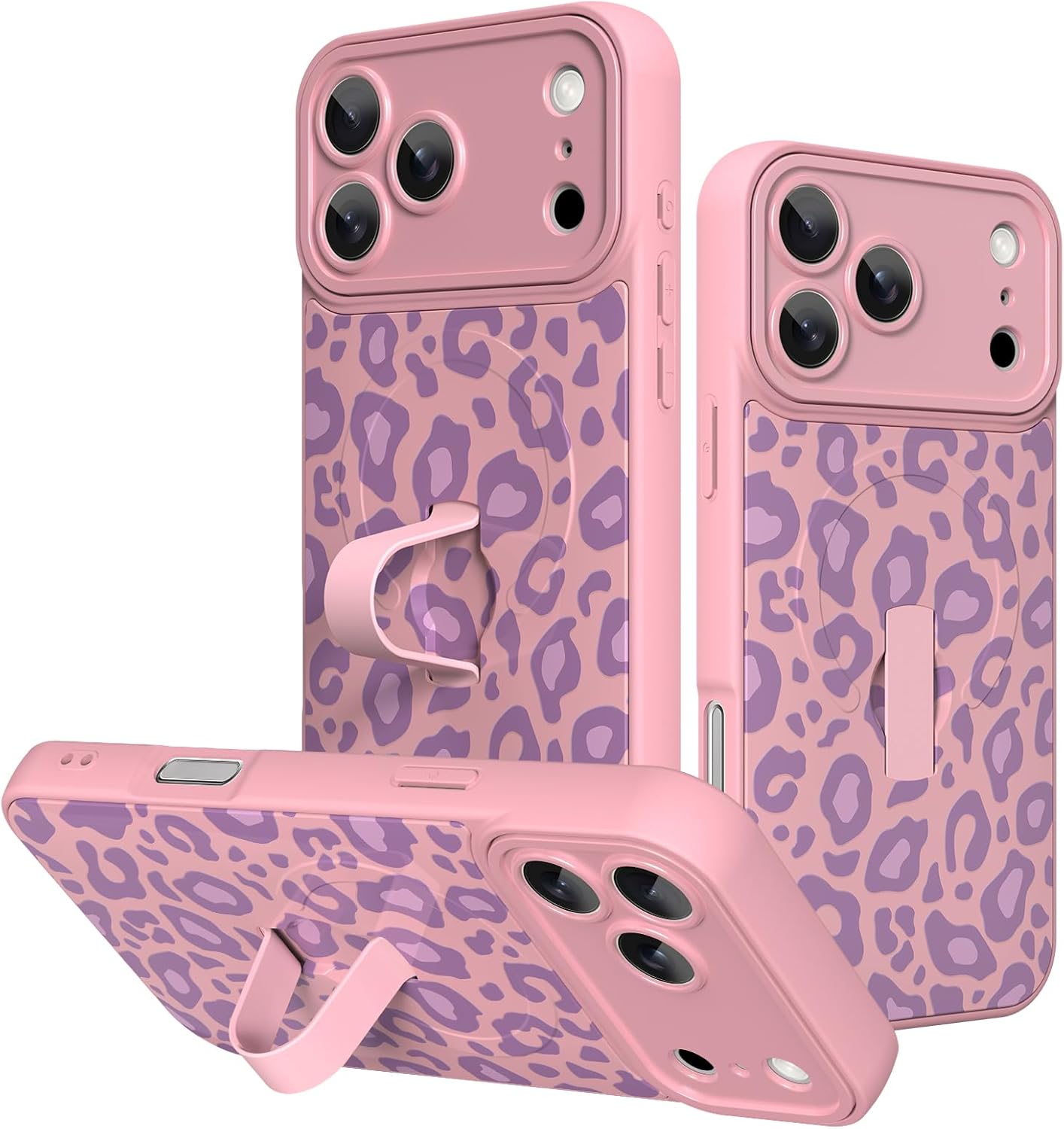 Compatible With IPhone 14 Plus Leopard Case For Women, Luxury Glitter Leopard Cheetah Print Designed Colorful Laser Iridescent Hard Pc Bumper Slim Protective Bling Gir - View #5