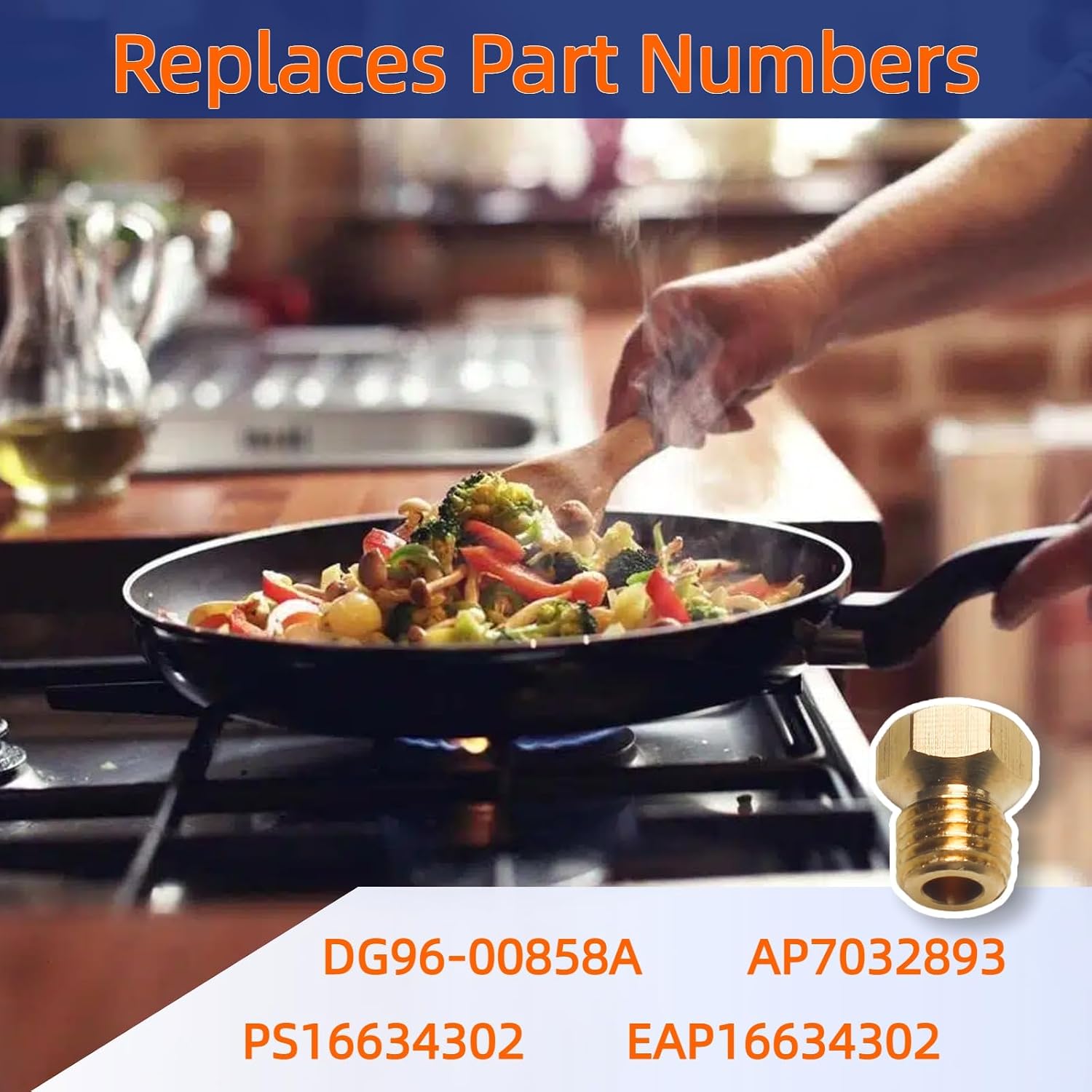 Compatible with Gas Range LP Propane Conversion Kit, DG69-00500A Replacement for DG96-00858A, AP7032893, PS16634302, EAP16634302, Includes Installation Tool