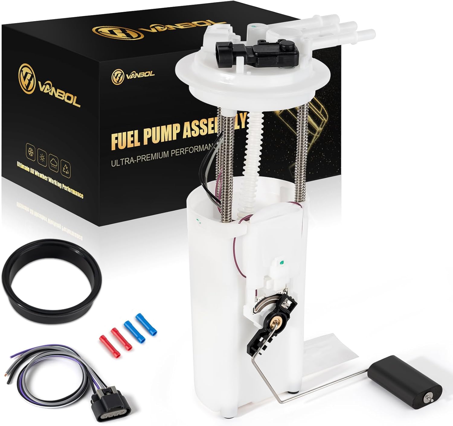Fuel Pump Assembly Compatible with 2000-2005 Buick Century Regal Chevy Impala Monte Carlo Oldsmobile Intrigue Pontiac Grand Prix 3.1L 3.4L 3.5L 3.8L Replace E3542M VANBOL0121 Pressure Sensor