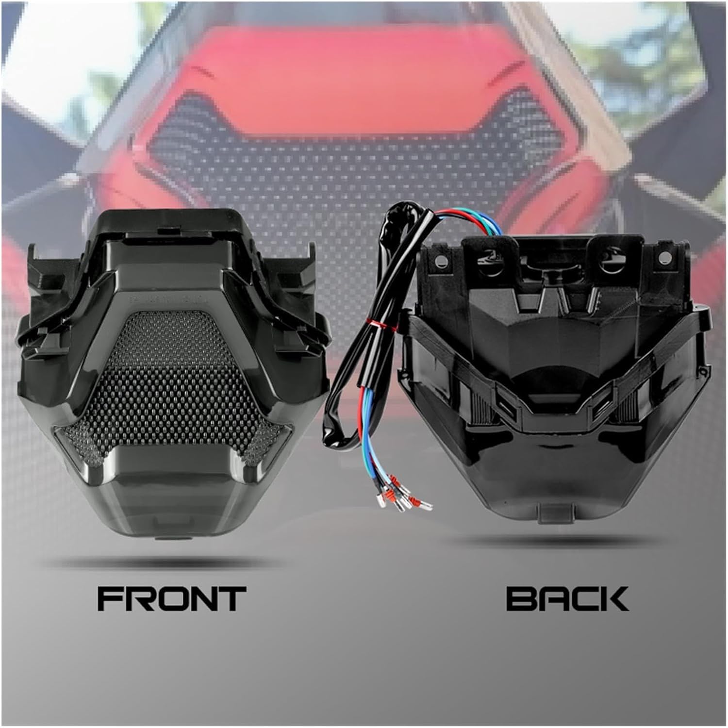 Luz de Freno Trasera Moto Para lc150 sniper150 Intermitente de motocicleta Luz trasera LED para motocicleta Luz de freno trasera Luz indicadora trasera