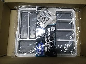 Addis Expandable Drawer Organiser Cutlery Utensil Tray with 6 - 8 ...