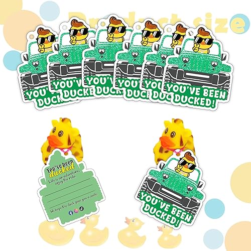 Miniatura 6 de You've Been Ducked, etiquetas de pato, lindas etiquetas de pato, etiquetas de pato de pato, tarjeta de juego de patitos, paquete de 35 unidades de 3