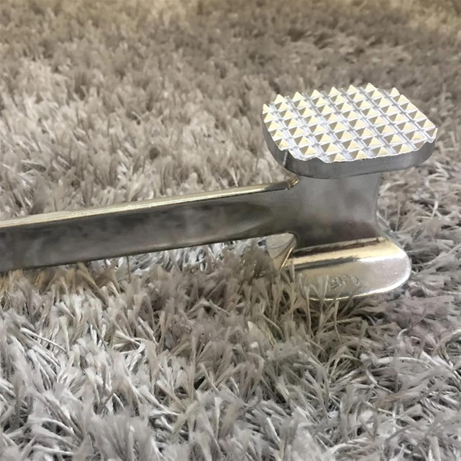 Meat Tenderizer Mallet Stainless Steel Aluminum Alloy Meat Hammes Kitchen Gadgets Double-sided Loose Tenderizer Tender Meat Hammers Portable Steak Pork Tools