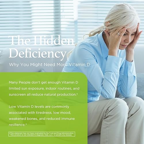 Miniatura 2 de Vitamina D3 2000 UI (50mcg) Perfecto para uso diario  Apoyo inmunológico esencial y huesos fuertes*  120 cápsulas vegetales - Innervis Nutrition