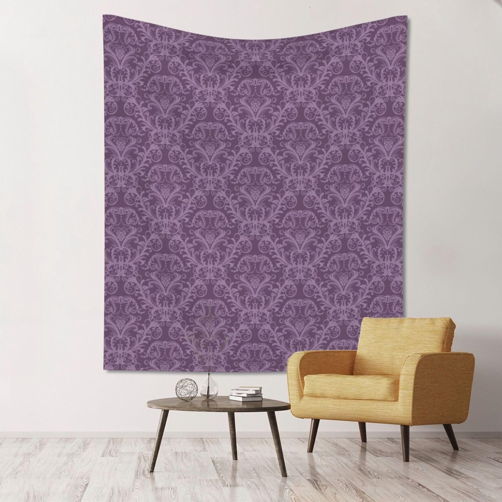 WKSGDSG Large Wall Hanging, Machine Washable Tapestry For Dorm Room, Purple, Lightweight Polyester Wall Art For Bedroom Living Room, 152x130cm