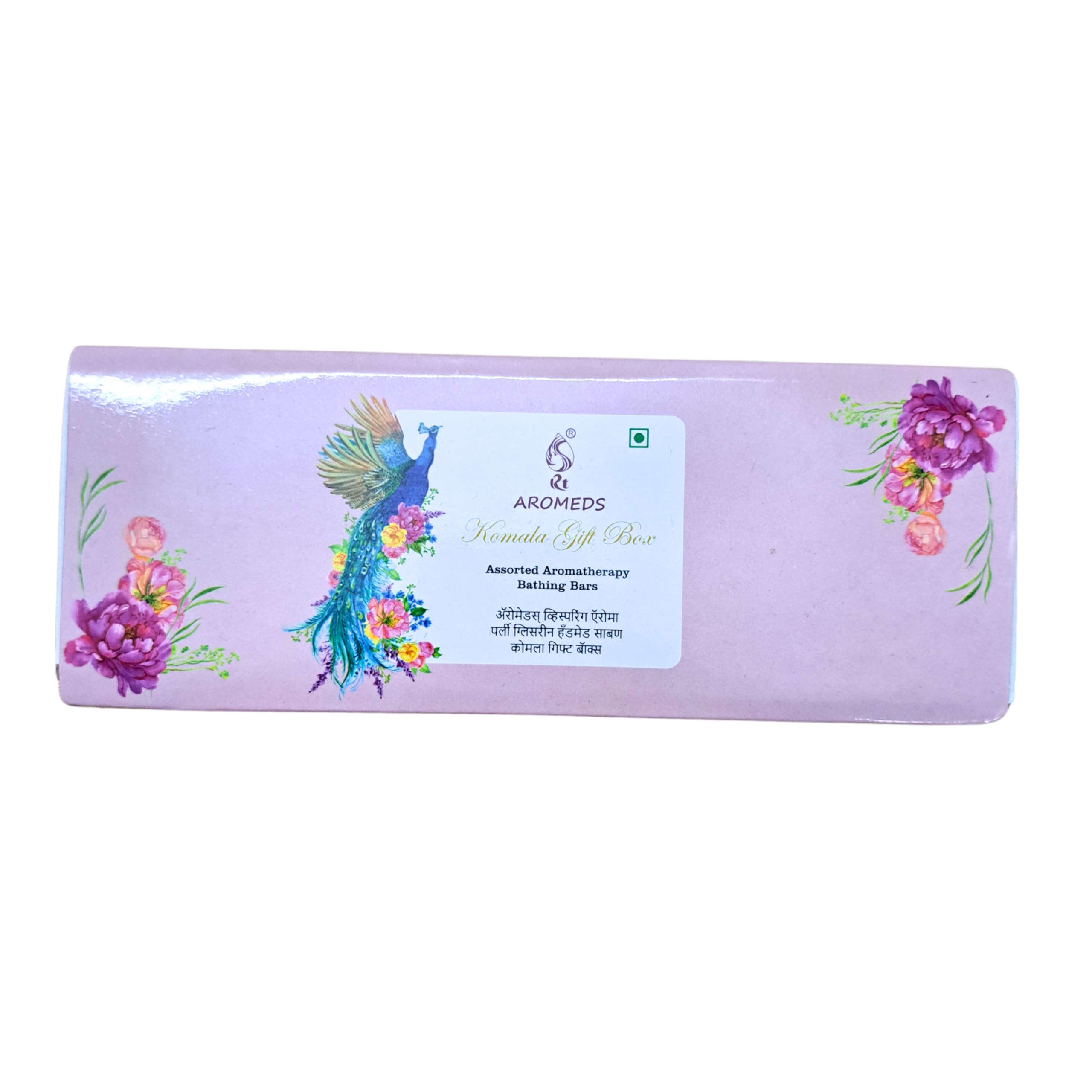 AROMEDS WHISPERING AROMA/KOMALA GIFT BOX/Aromatherapy Pure Transperent Glycerin Soaps/ 100 gm x 3 soaps gift Box