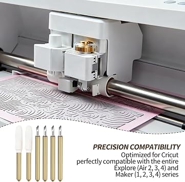 20PCS Fine Point Blade,Tungsten Carbide Precision Cutting Replacement Blades Compatible with Maker 3/2 /Maker/Explore Air 3/Air 2/Air/Air One/Venture/Expression Cutting Machines