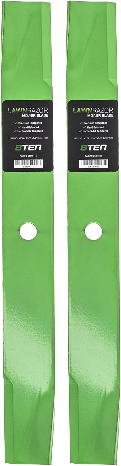 8TEN LawnRAZOR Mower Blade Set for Gravely Pro-Walk Tractor 36 inch Deck 08816600 08899400 042124 050534 (High-Lift)