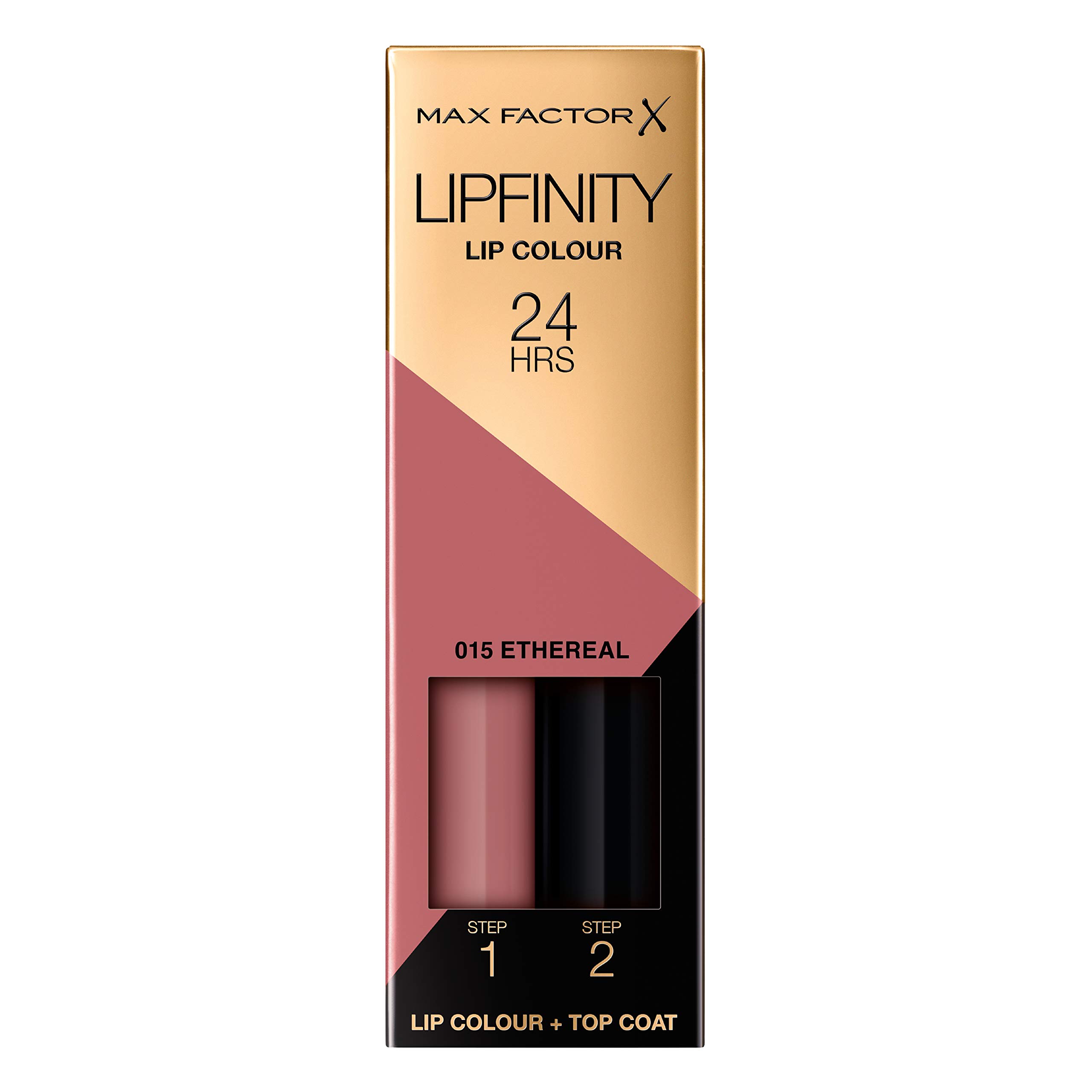 Max Factor LipFinity Lip Colour Lipstick Pintalabios, Tono 15 Ethereal - Paso 1: 2.3ml Paso 2: 1.9g