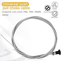 Vista 4 de Carburador universal Push Pull Choke Control Cable para 60-122 60122 290-835 290835 Tractor cortacésped 96" Conducto Go Kart Carts Mini Bike Oregon