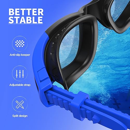Miniatura 4 de Gafas de natación, gafas de natación para adultos, hombres y mujeres, antiniebla, sin fugas, gafas de piscina