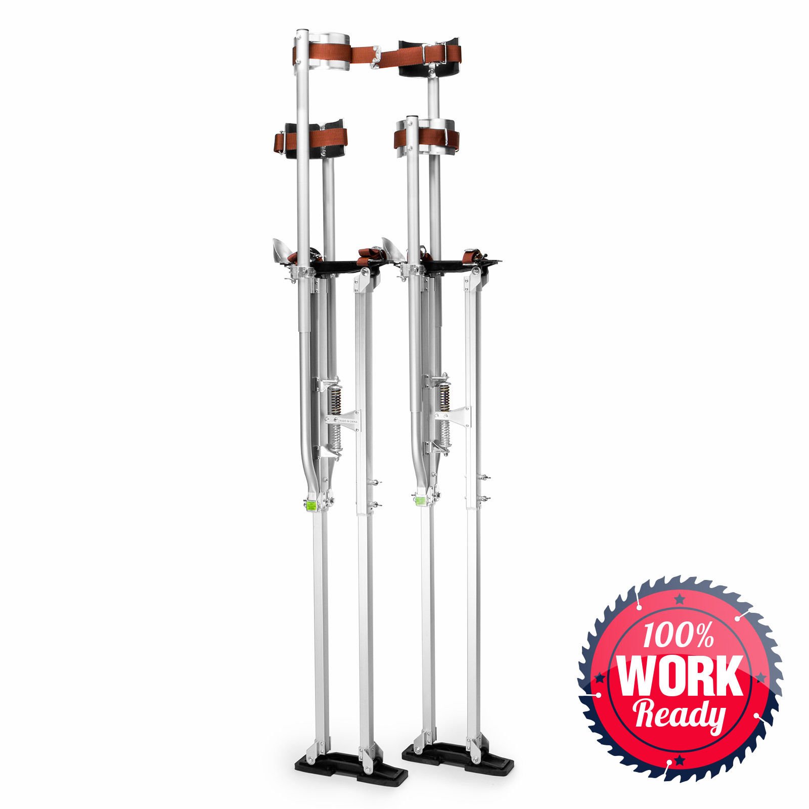 Drywall Stilts Painters Walking Taping Finishing Tools Aluminum - Adjustable 48" - 64"