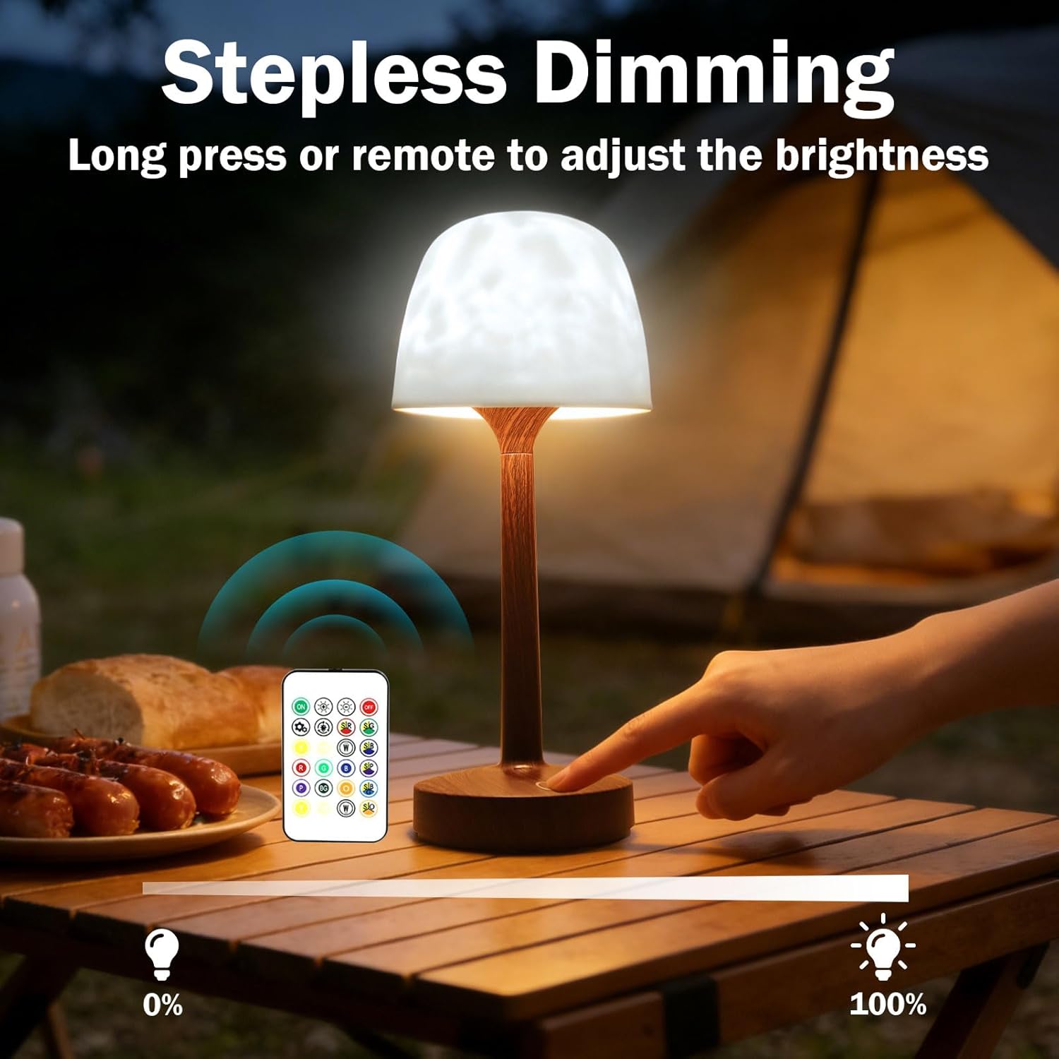 Waterproof Shower Lamp Cordless, Rechargeable Shower Light with 16 Color Ocean Wave Lights Projector, Rechargeable Bathroom Lamp with Touch & Remote Control,Spa-Like Mood Light for Bathtub/Shower