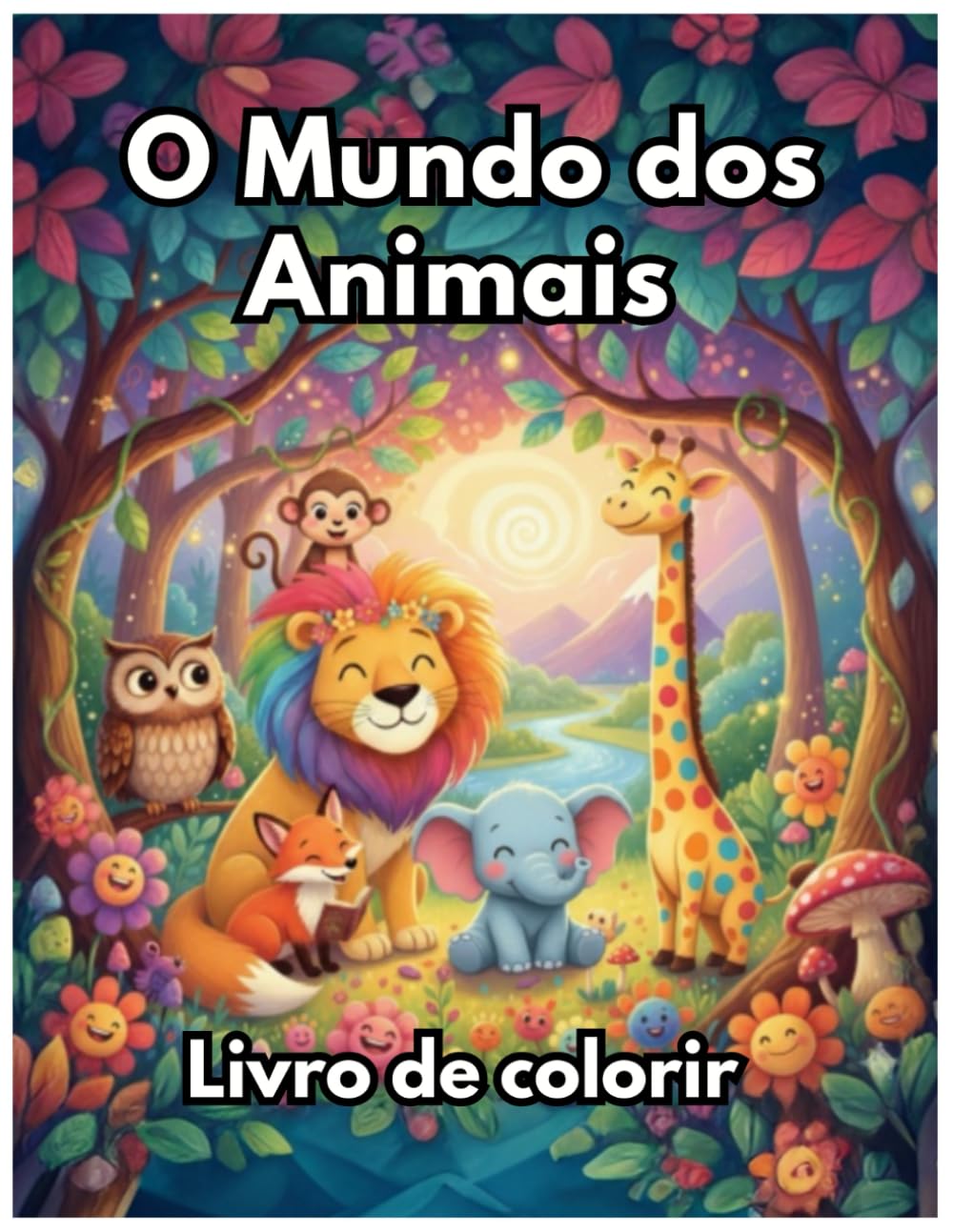 O Mundo dos Animais: Colorindo Amigos do Mundo Animal