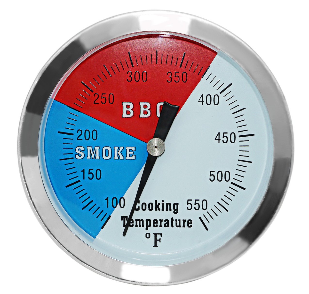 3 1/8 inch Charcoal Grill Temperature Gauge, Accurate BBQ Grill Smoker Thermometer Gauge Replacement for Oklahoma Joe's Smokers, and Smoker Wood Charcoal Pit, Large Face Grill Temp Thermometer