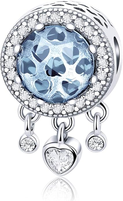 Abalorio Pulsera Piedra Natal Colgante Infinito Plata Ley 925 Con