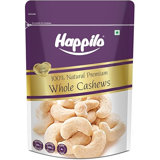 Happilo Premium Whole Cashews 1 Kg