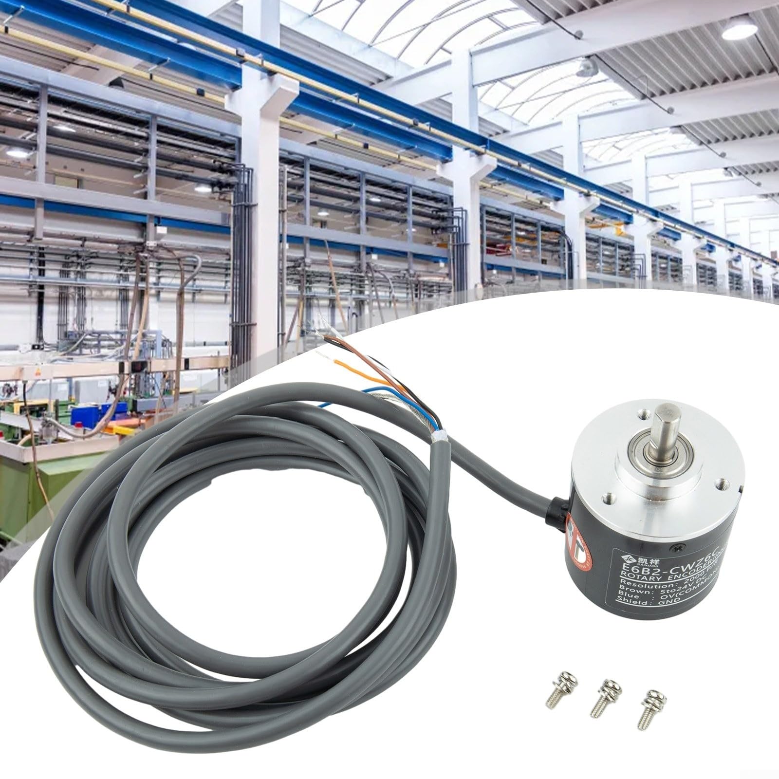 Encoder rotativo - Modulo encoder rotativo incrementale 100/360/600/1000/1024/2000p/r, encoder rotativo DC5 ~ 26V (2000P/R)
