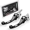 Dirt Bike Brake Clutch Lever Set,Pivot Adjustable Titanium Alloy for SX SXF SXS SXSF EXC EXCF XC XCW XCF XCFW XCRW EXCR 250 300 350 400 450 500 530 Black