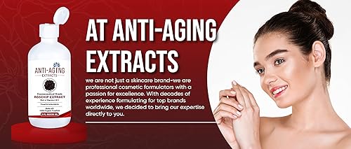 Vista 6 de Suero puro de extracto de rosa mosqueta, líquido de grado cosmético prémium para piel y cabello, fórmula botánica hidratante y antienvejecimiento